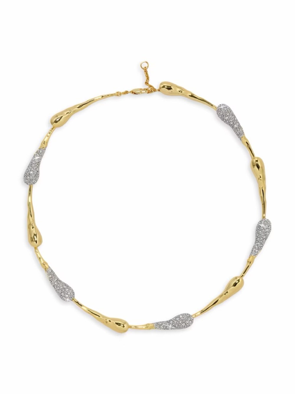 Alexis Bittar Solanales Crystal Teardrop Riviera Necklace